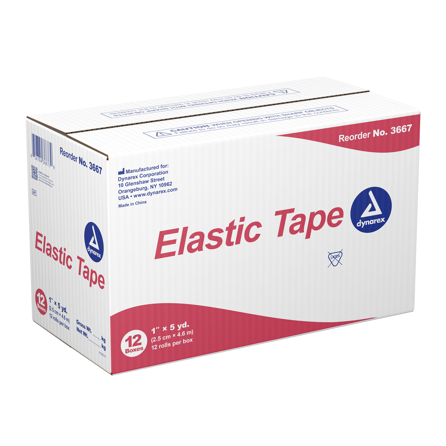 Dynarex - Elastic Tape, 1" x 5 yds