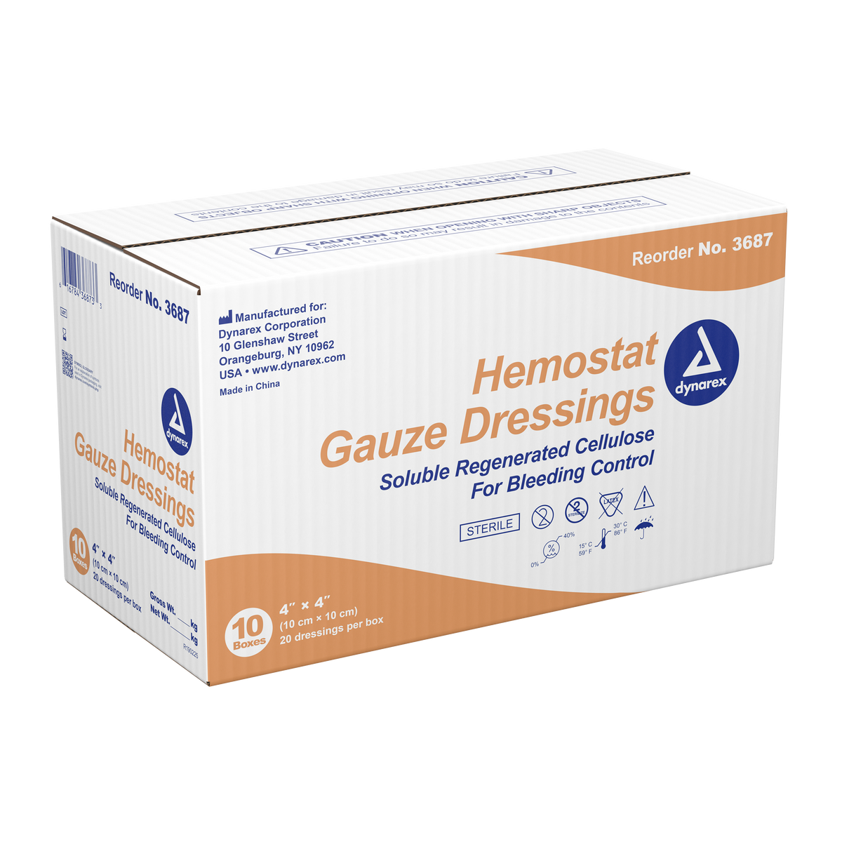 Dynarex Hemostat Gauze Dressing GoBioMed