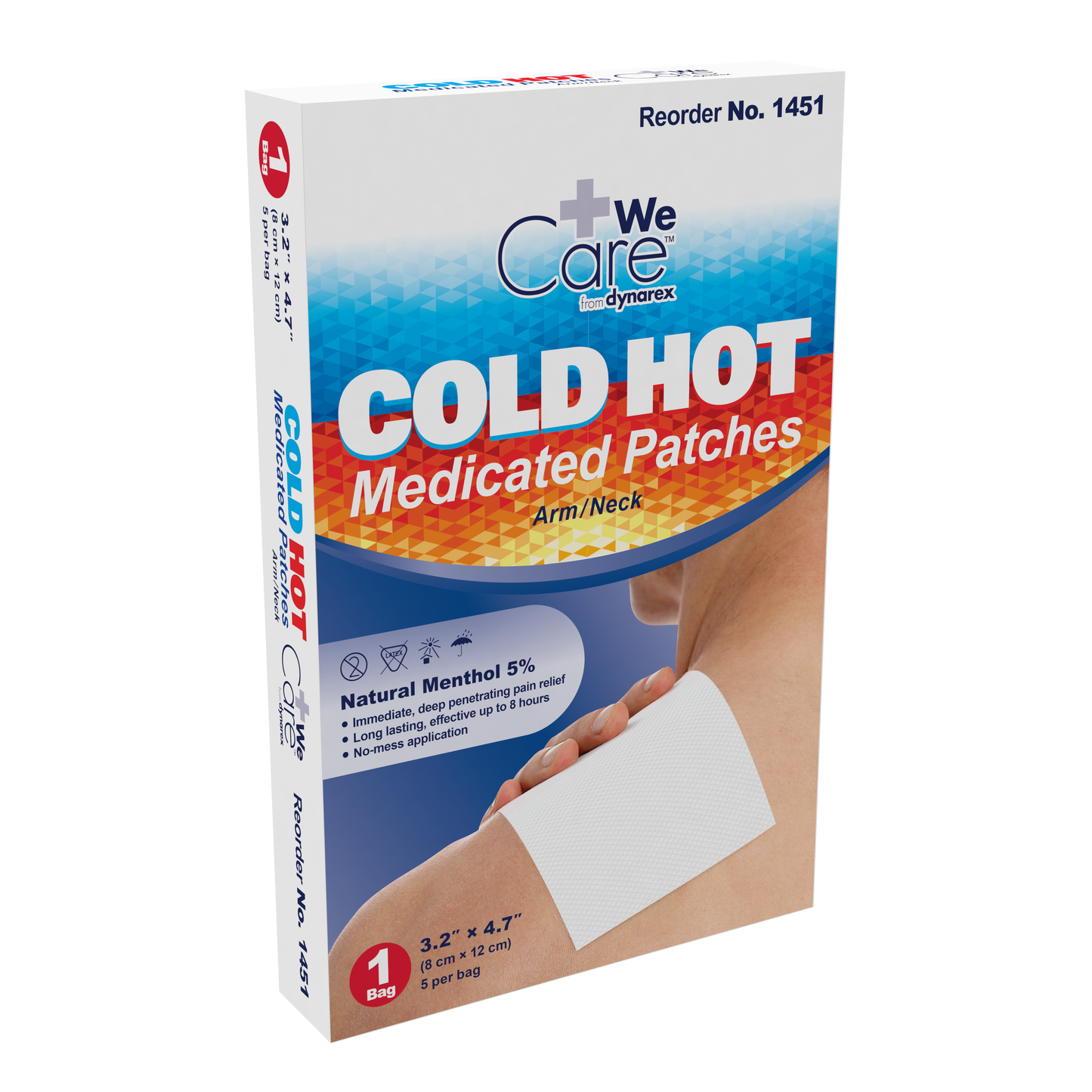 Dynarex - Cold Hot Medicated Patches, 1lb Bag