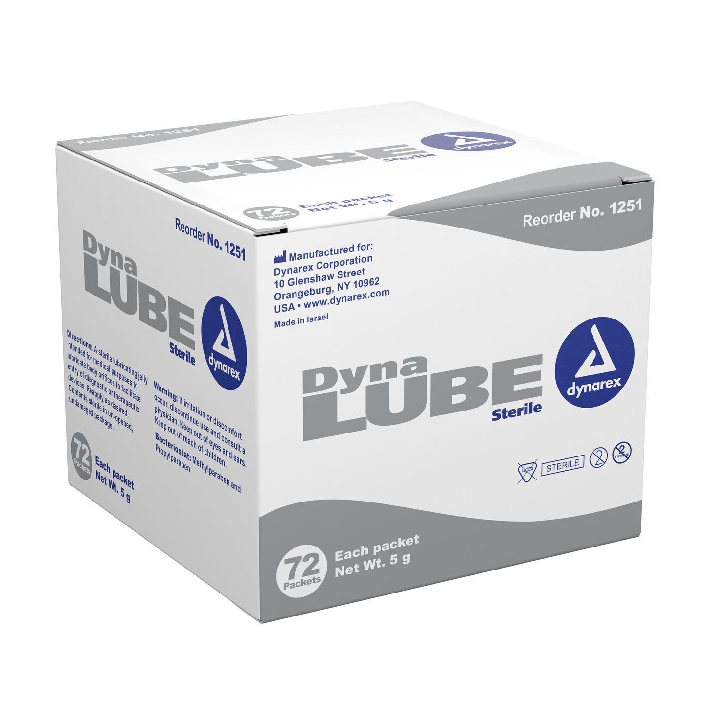 DynaLube Sterile Lubricating Jelly, 5g packet