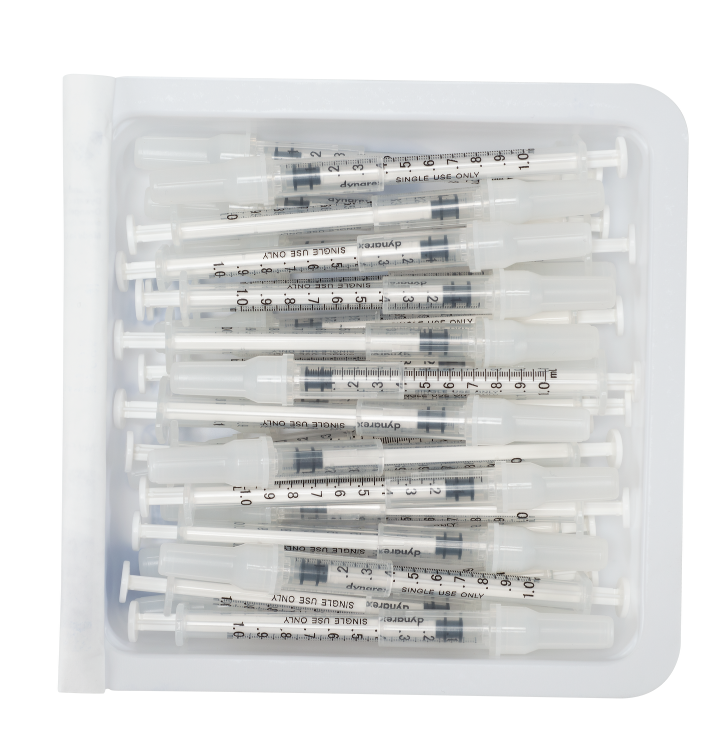 SecureSafe Allergy Safety Syringe Tray - 1cc - 27G, 1/2" needle