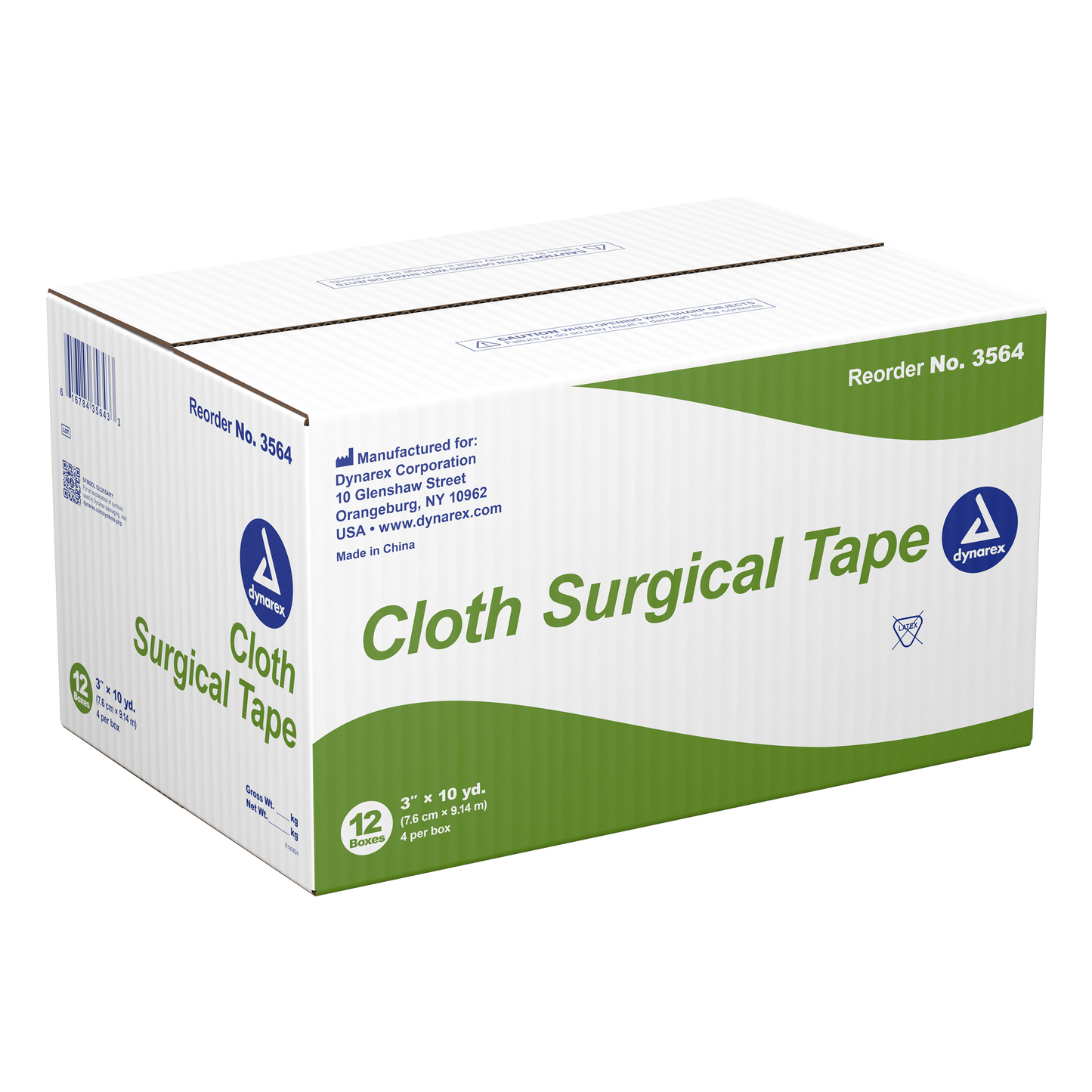 Dynarex - Cloth Surgical Tape 3" x 10 yds