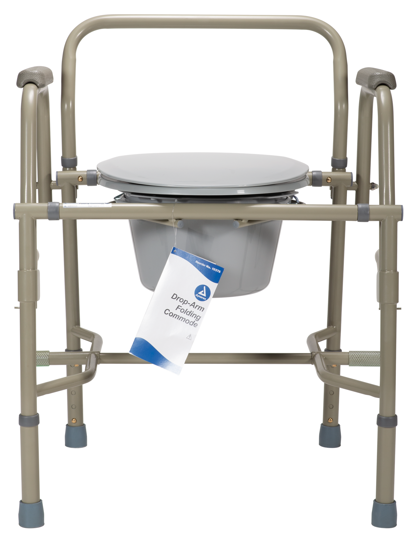 Dynarex - Drop-Arm Folding Commode