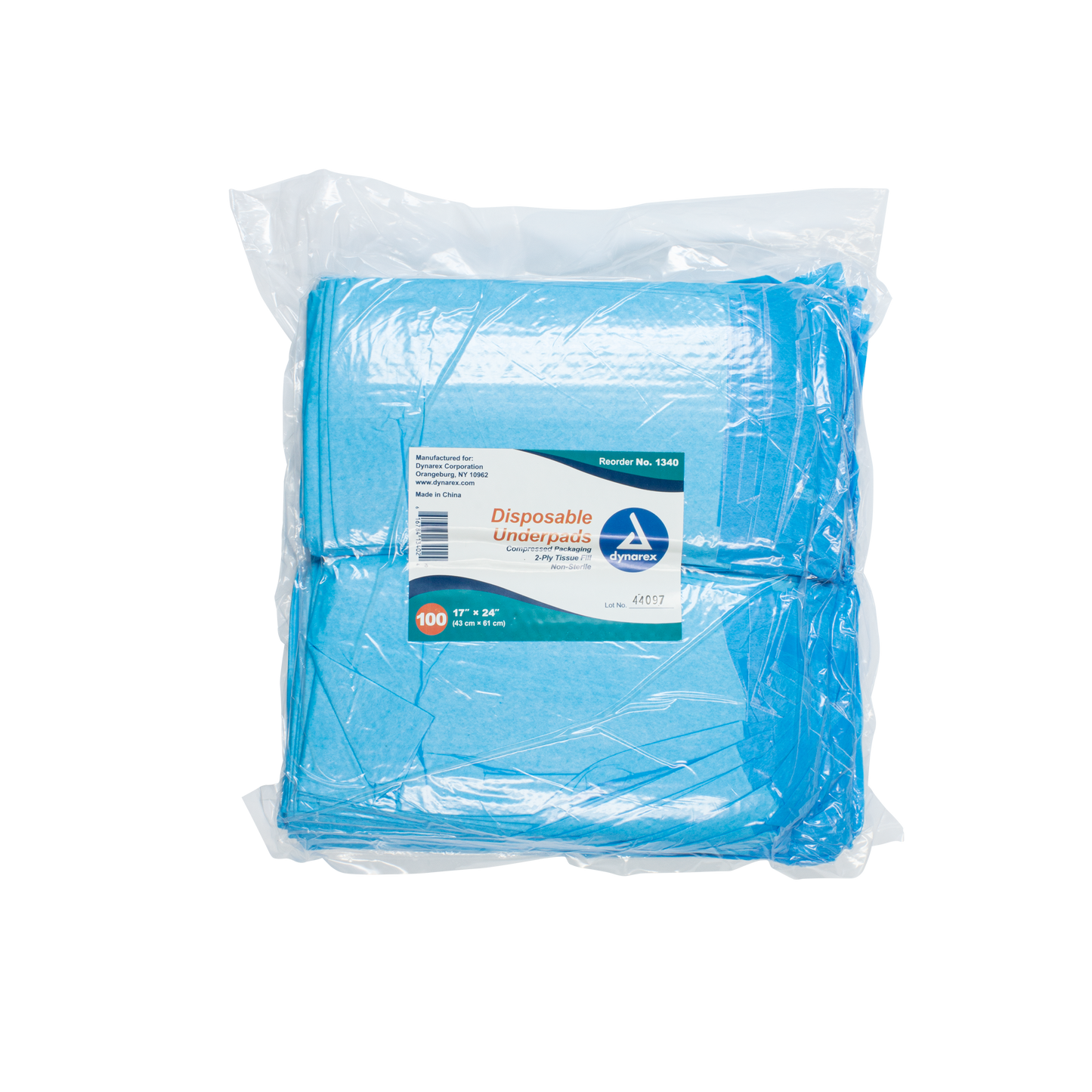 Dynarex - Disposable Underpads, 17 x 24 - Tissue Fill (2 ply)