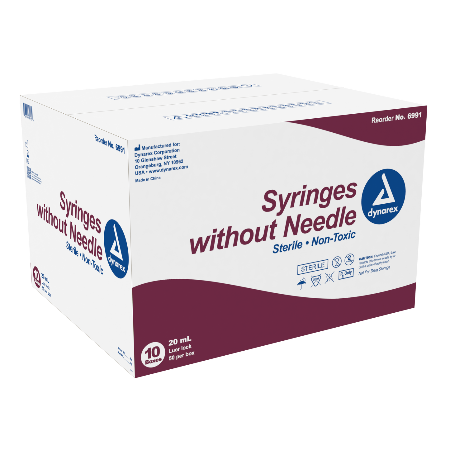 Dynarex - Syringe - Luer Lock 20 cc