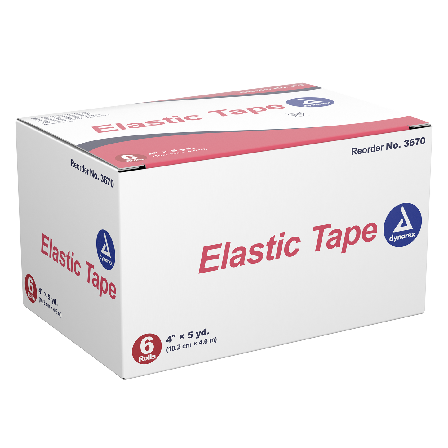 Dynarex - Elastic Tape, 4" x 5 yds