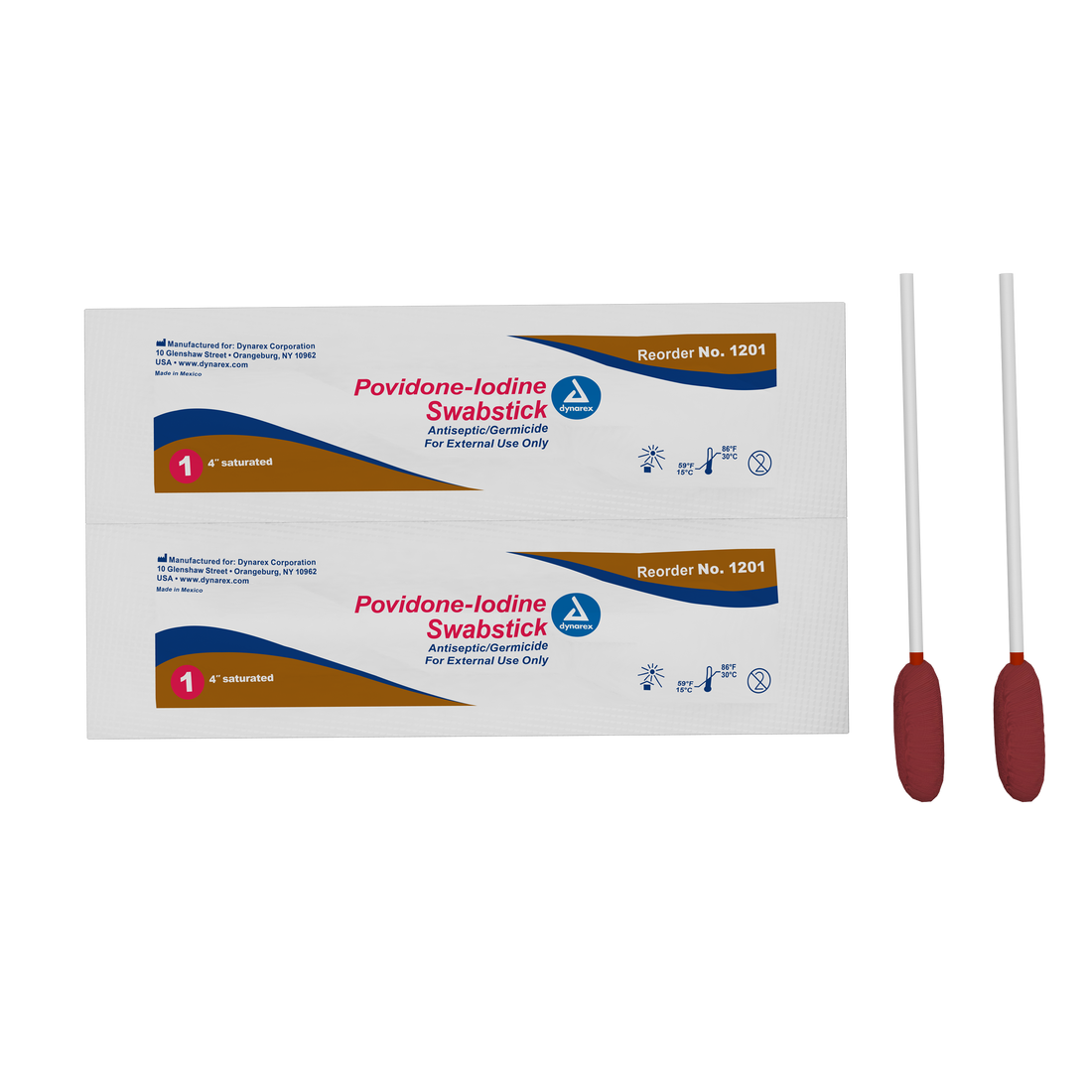Summer Sale on Povidone-Iodine Swabsticks - Dynarex Model 1201