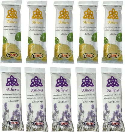 Asheva - Cotton Hot / Cold Essential Oil Scented Refreshment Towels