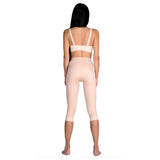 Back view of Lipoelastic TD Variant nude ¾ pants compression garment for thighs, hips, and knee liposuction recovery.