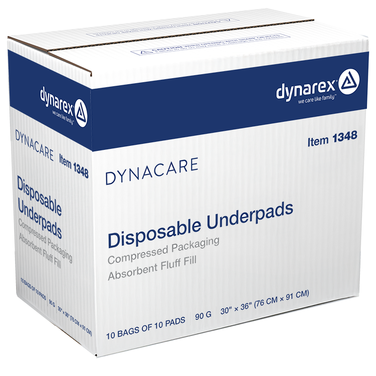 Dynarex - Disposable Underpads, 30 x 36 (90 g) with polymer