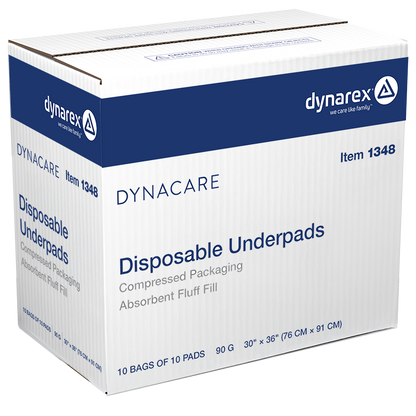Dynarex - Disposable Underpads, 30 x 36 (90 g) with polymer