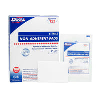 Dukal - Sterile, Non-Adherent Pad, 2" x 3", 1's