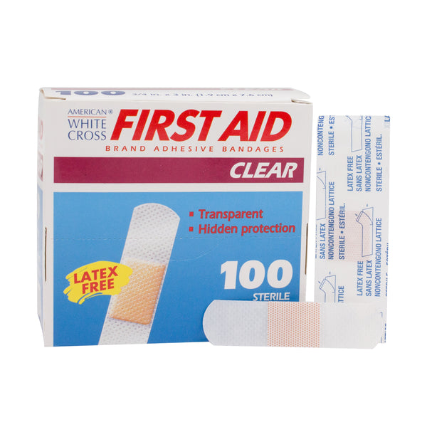 AWC - Clear Strips, Sterile, 3/4" x 3"