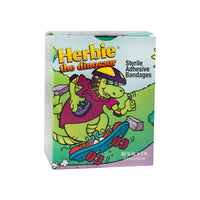 Designer Adhesive Bandages, Sterile, Herbie® the Dinosaur, 3/4" x 3"