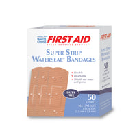 Waterseal Adhesive Strips, Sterile, Tan, 1" x 3"