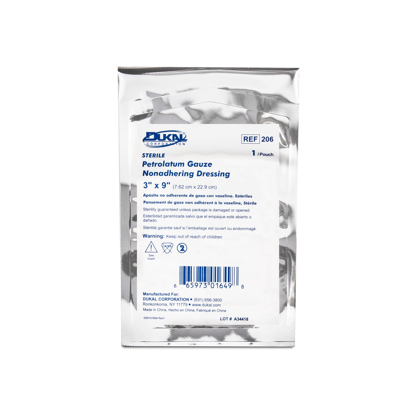 Petrolatum Dressing, 3" x 9"