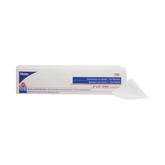 Dukal - Clinisorb Non-Woven Sponges 2" x 2" 4-Ply, Non-Sterile