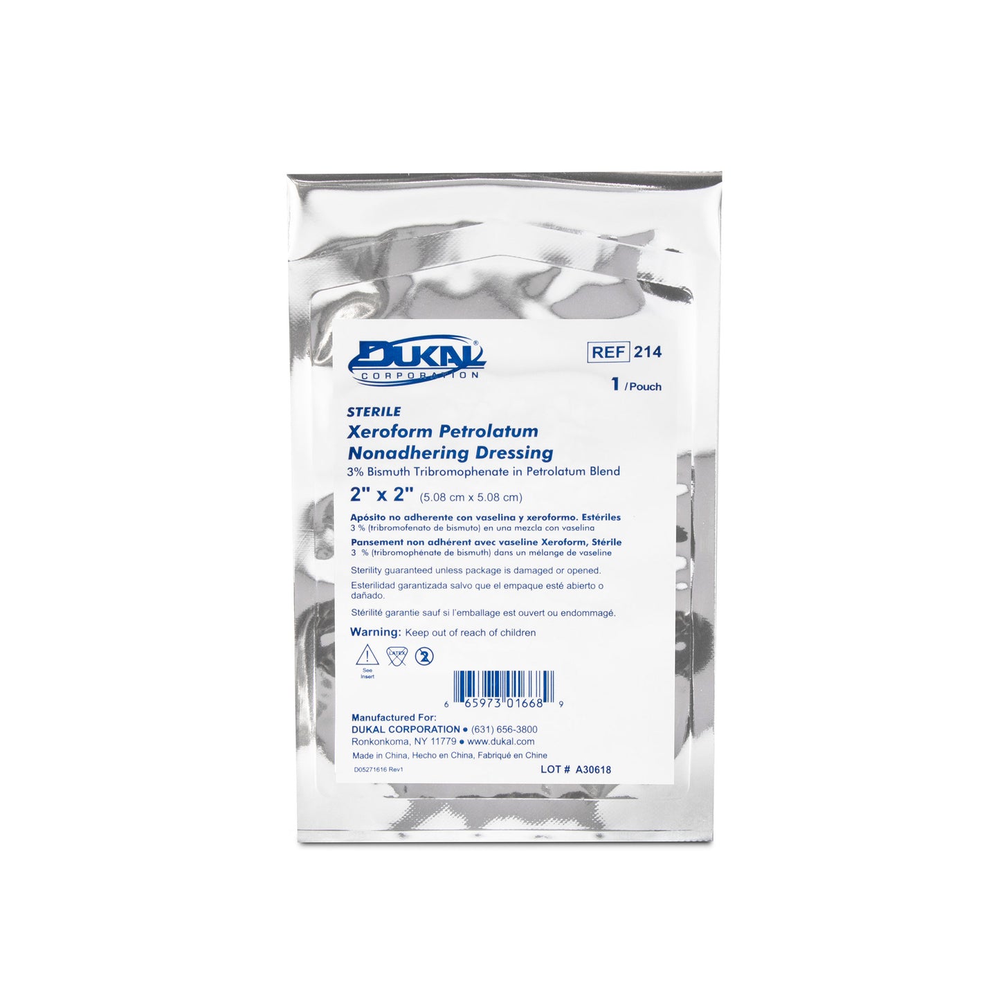 Dukal - Xeroform Dressing, 2" x 2"