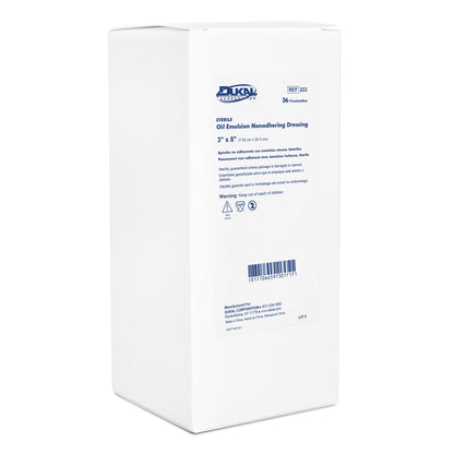 Oil Emulsion Dressing, 3" x 8", 3/pk