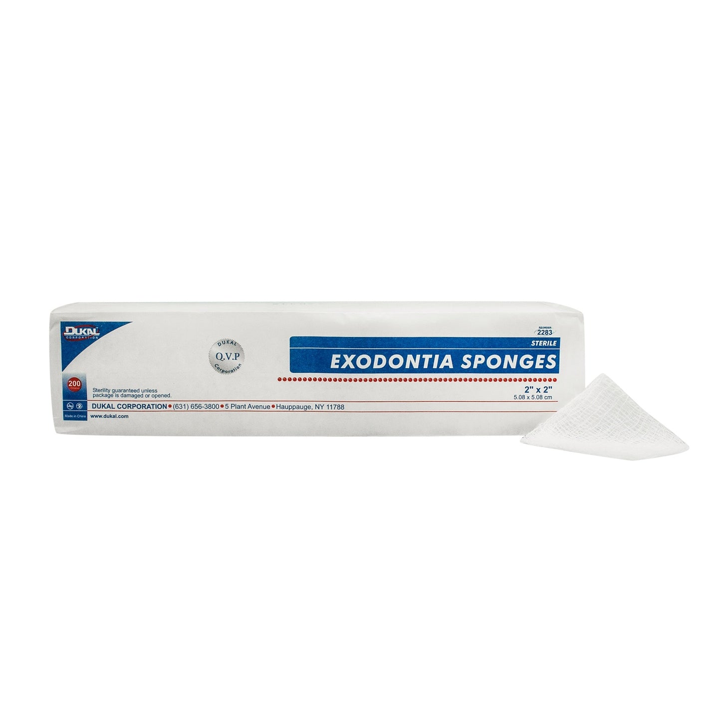 Sterile, Exodontia Sponge, 2"x2"