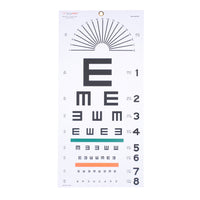 Plastic Eye Test Chart, Tumbling E