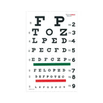 Illuminated Snellen Eye Chart, 20 ft