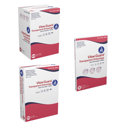 View Guard Transparent Dressings Sterile 4" x 4 3/4"