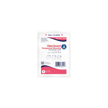 View Guard Transparent Dressings Sterile 4" x 4 3/4"