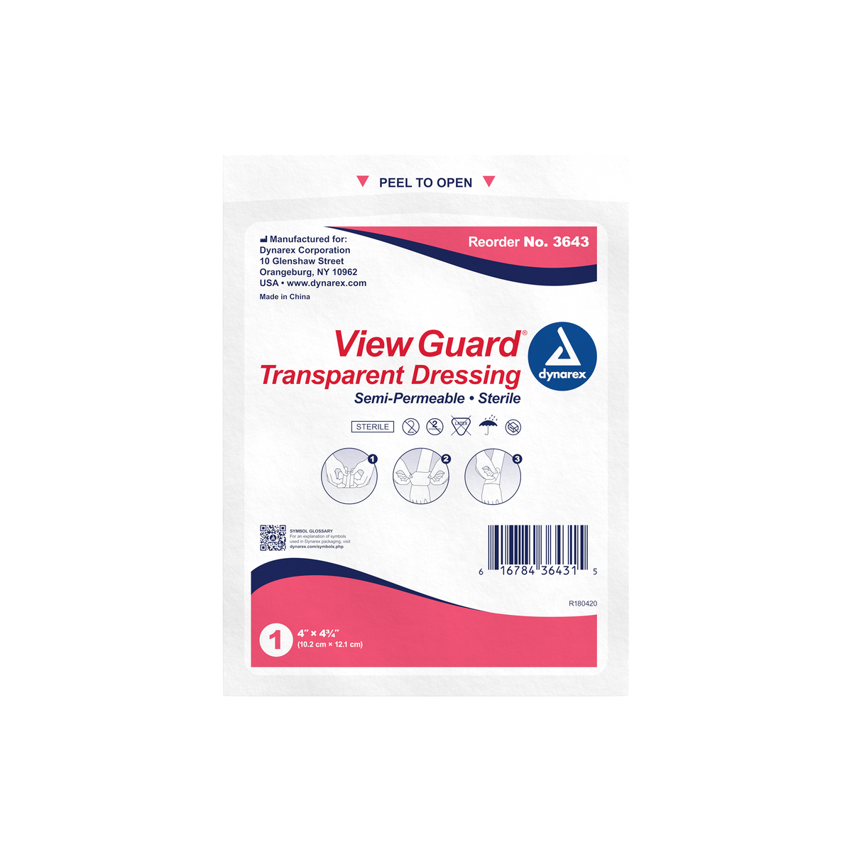 View Guard Transparent Dressings Sterile 6