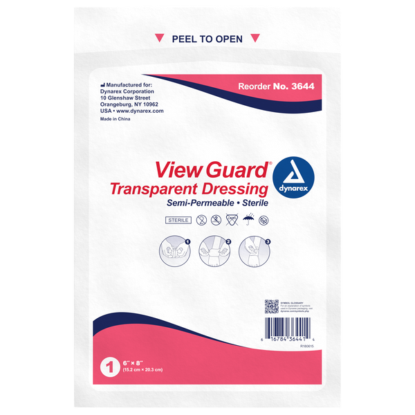 View Guard Transparent Dressings Sterile 6" x 8"