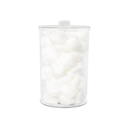 Unlabeled Clear Plastic Sundry Jars