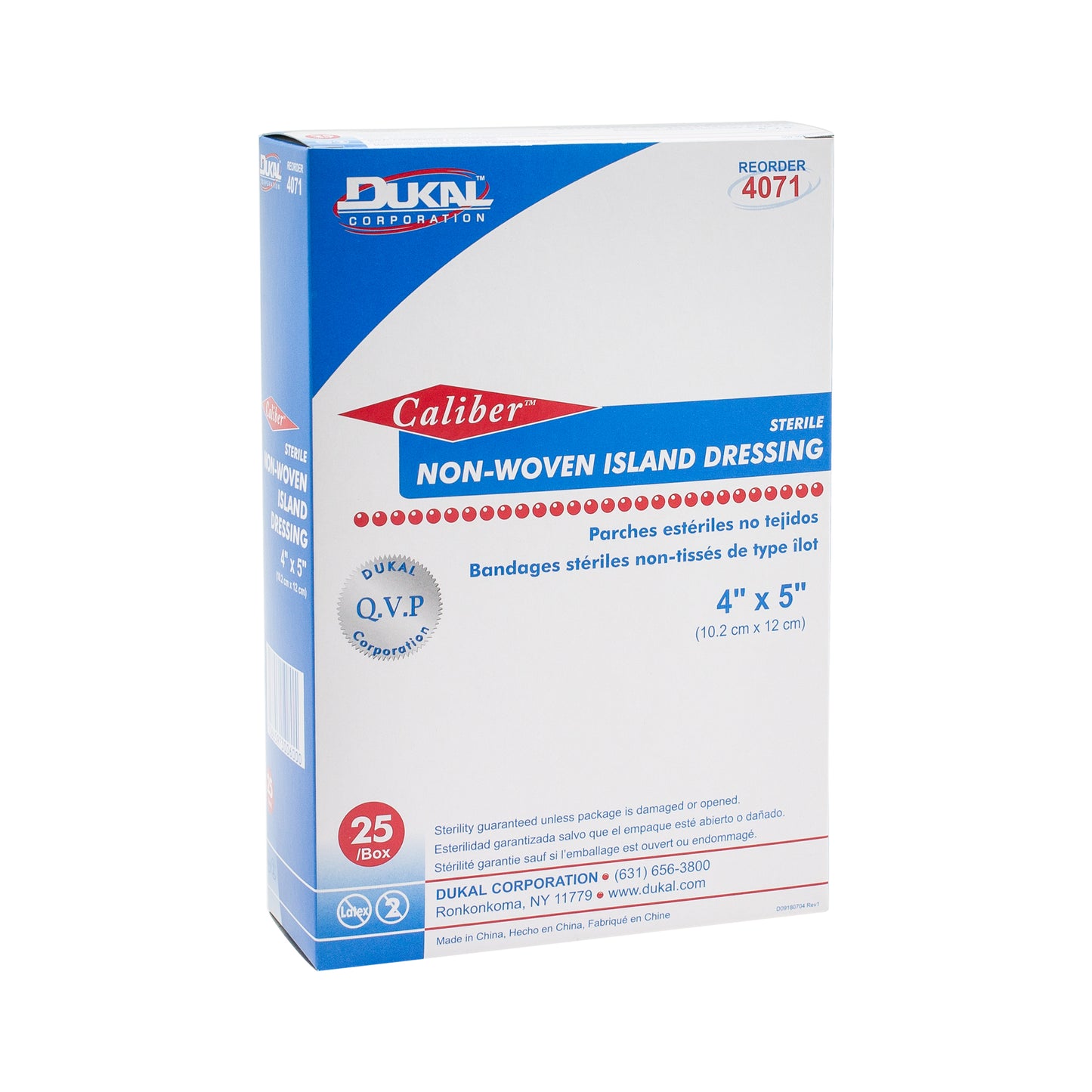 Sterile, Non-Woven Island Dressing 4" x 5"