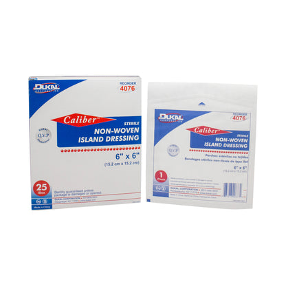 Sterile, Non-Woven Island Dressing 6" x 6"