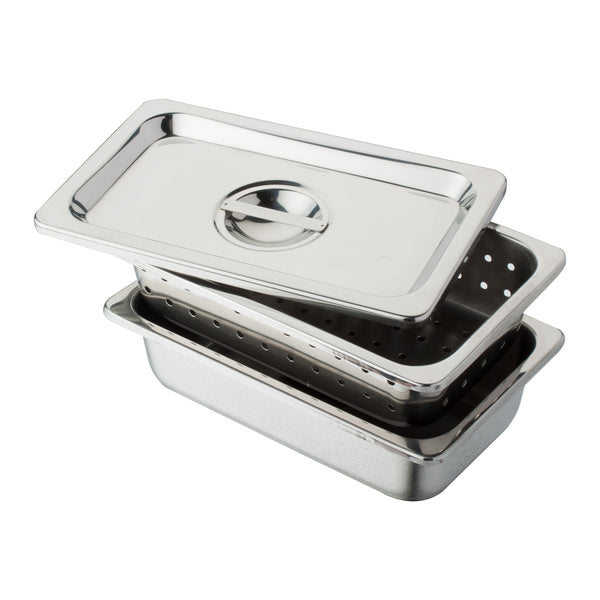 Stainless Steel Instrument Tray, no cover 10-1/4" x 6-1/4" x 2-1/2"