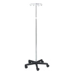 IV Stand, 4 Hook, 5 leg base