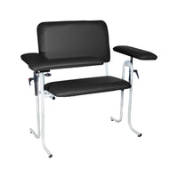 Tech-Med - Black Wide Blood Draw Chair, Flip Arm