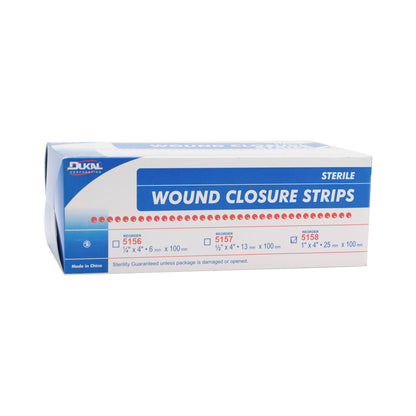 Sterile, Wound Closure Strips, 1" x 4"