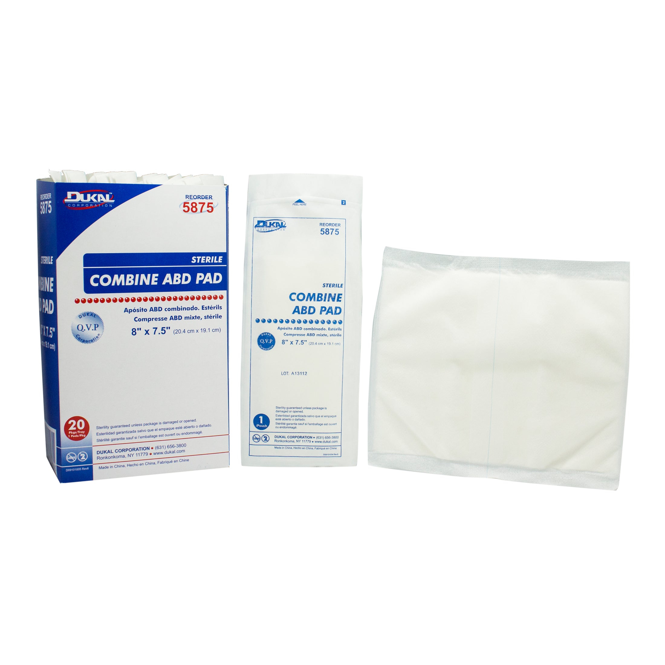 Sterile, ABD Pad, 8