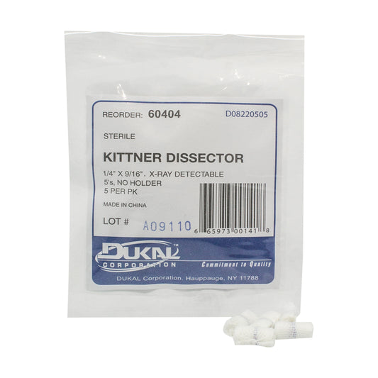 Kittner Dissector, 1/4"x9/16" Sterile 5's, XRay, No Holder