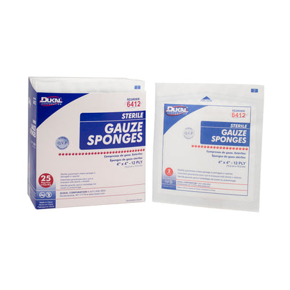 Sterile, Gauze Sponge, 4" x 4", 12-ply
