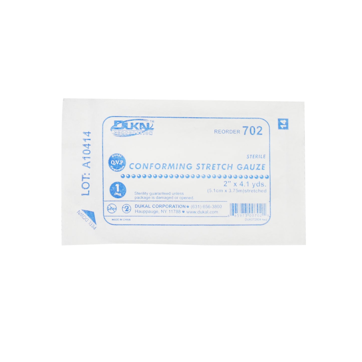 Sterile, Conforming Gauze, 2"