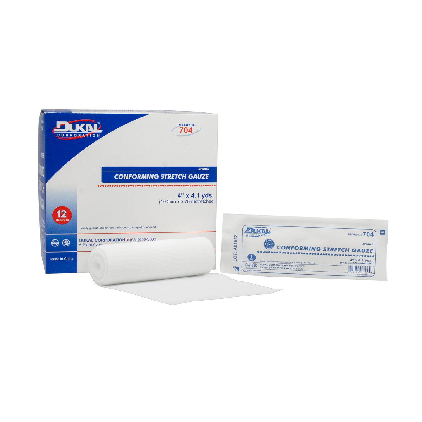 Sterile, Conforming Gauze, 4"