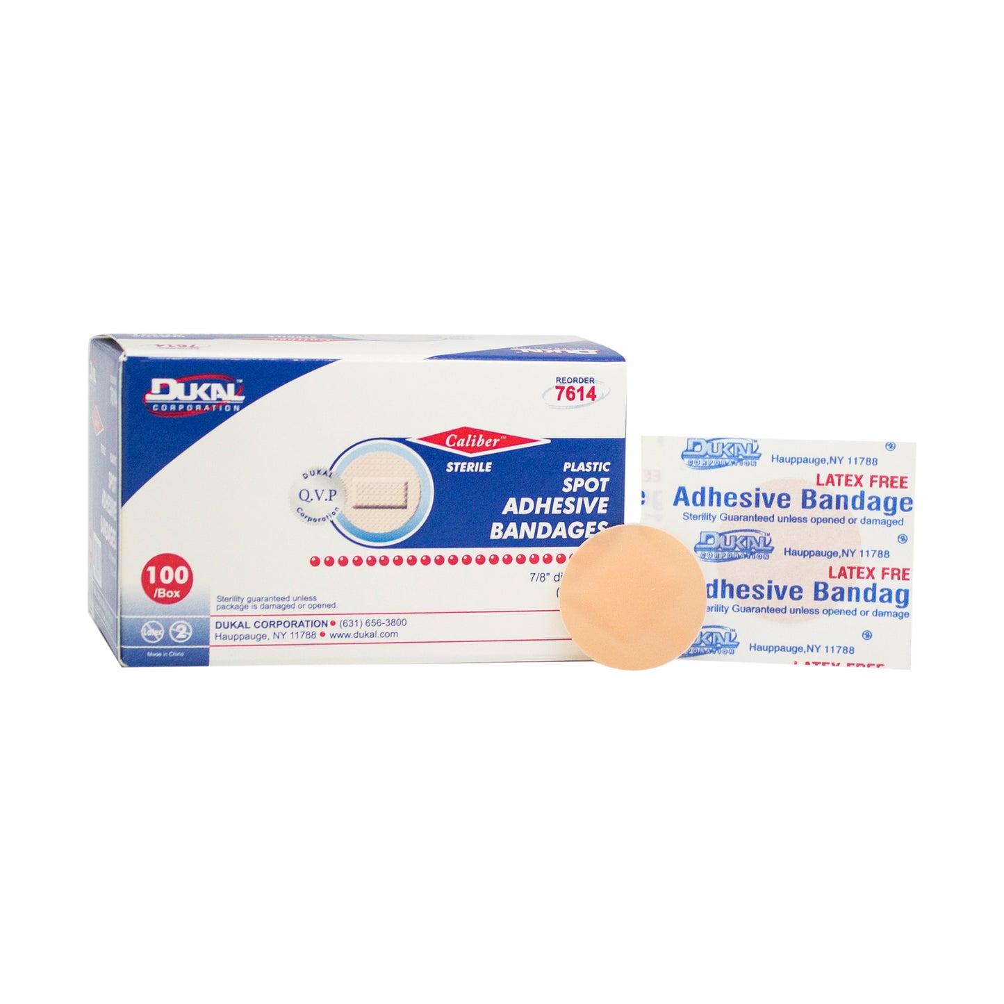 Plastic Spot Bandage Strips, 7/8" Round