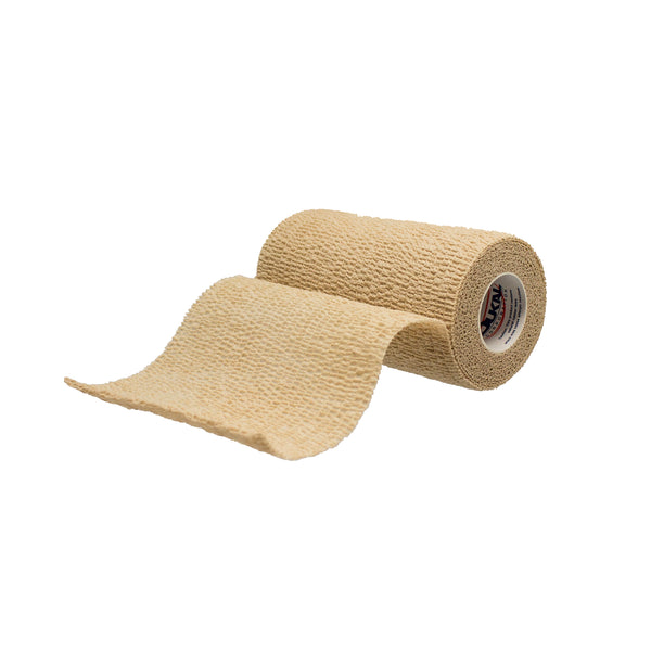 Dukal - Latex-Free Tan Cohesive Bandage, 4"