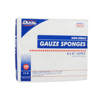 Non-Sterile, Gauze Sponge, 8" x 4", 12-ply