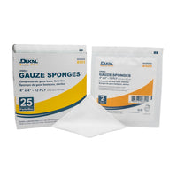Sterile, Basic Care Gauze Sponge, 4" x 4", 12-ply