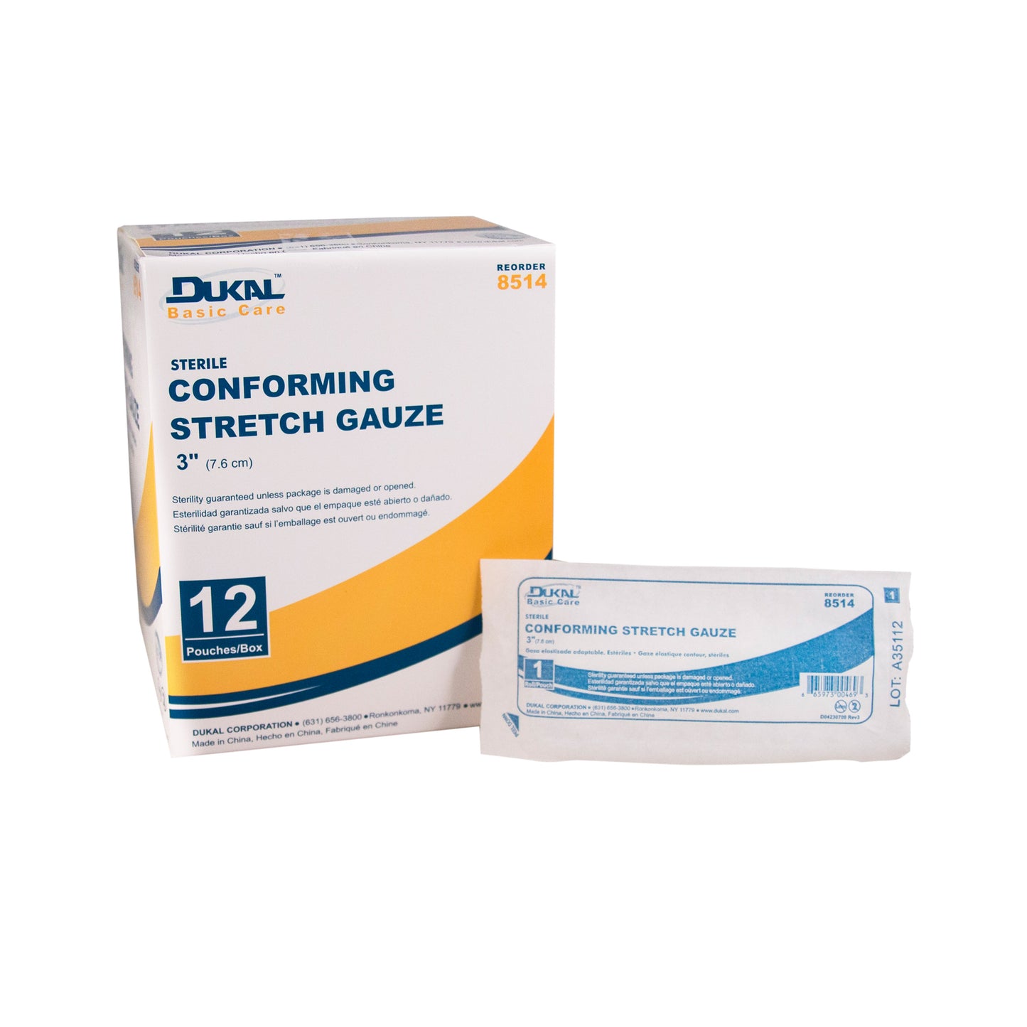Sterile, Basic Conforming Stretch Gauze 3"