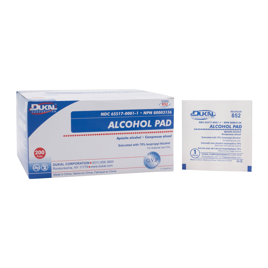 Dukal alcohol prep deals pads