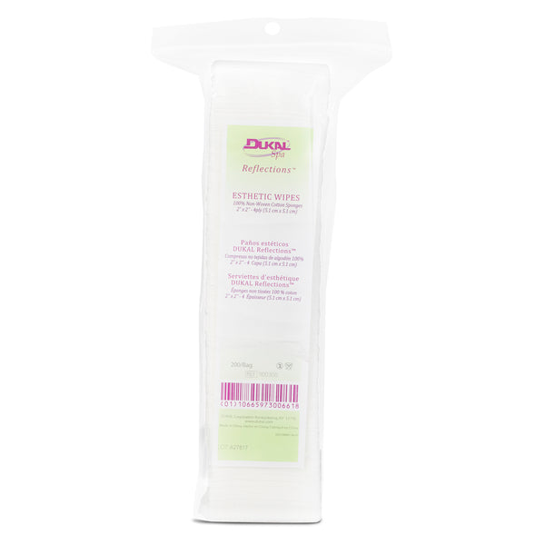Dukal Reflectionsᵀᴹ Esthetic Wipes, 2" x 2", 4-ply