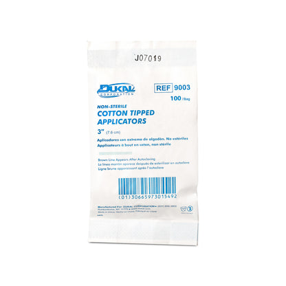 Non-Sterile, Cotton Tipped Applicators - 3"